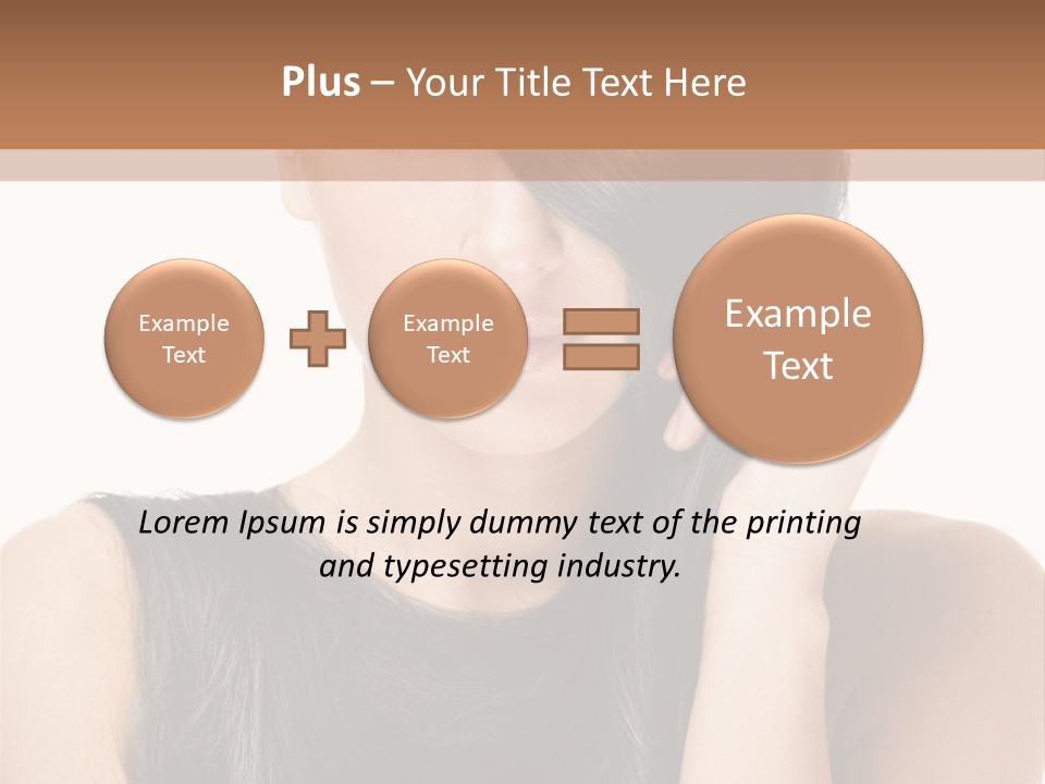 Portrait Girl Wellness PowerPoint Template