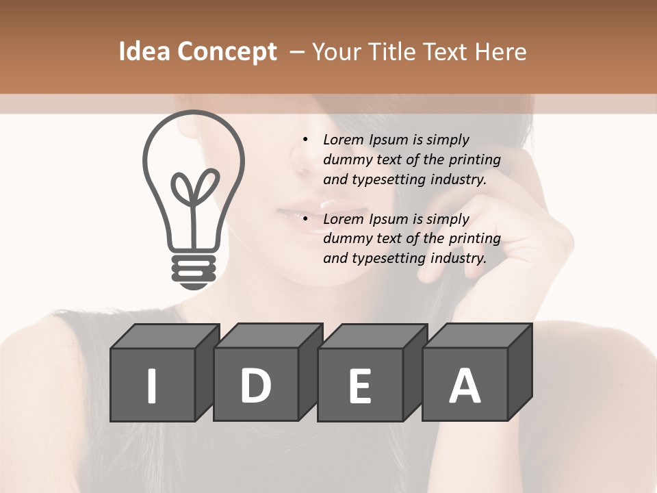 Portrait Girl Wellness PowerPoint Template