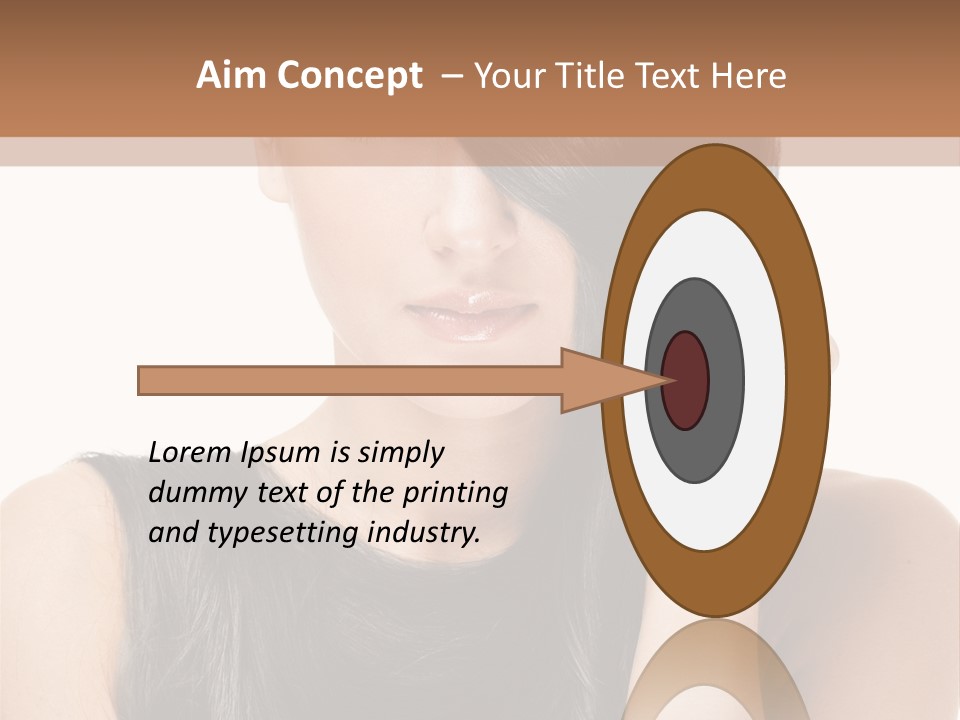 Portrait Girl Wellness PowerPoint Template