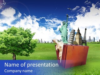 Travel World Retro PowerPoint Template