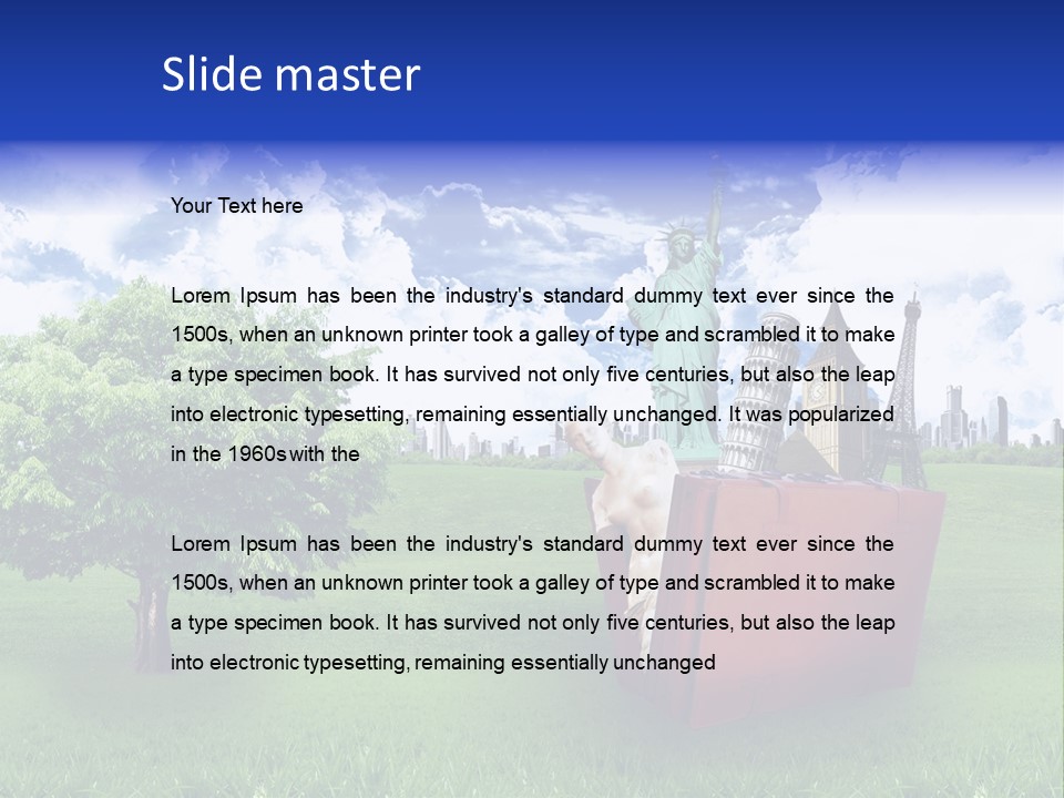 Travel World Retro PowerPoint Template