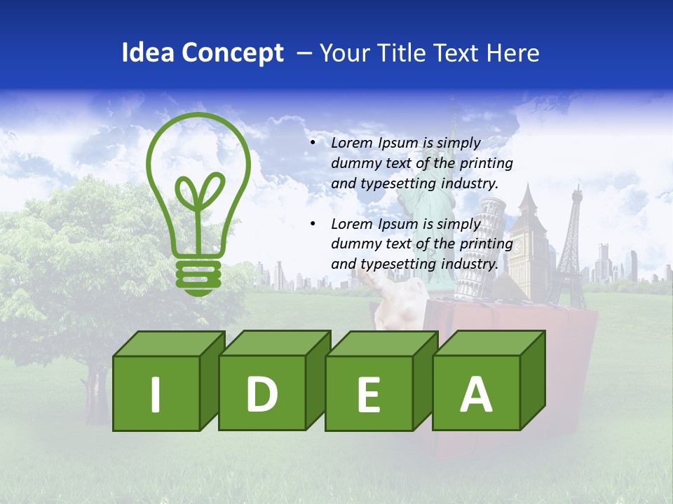 Travel World Retro PowerPoint Template