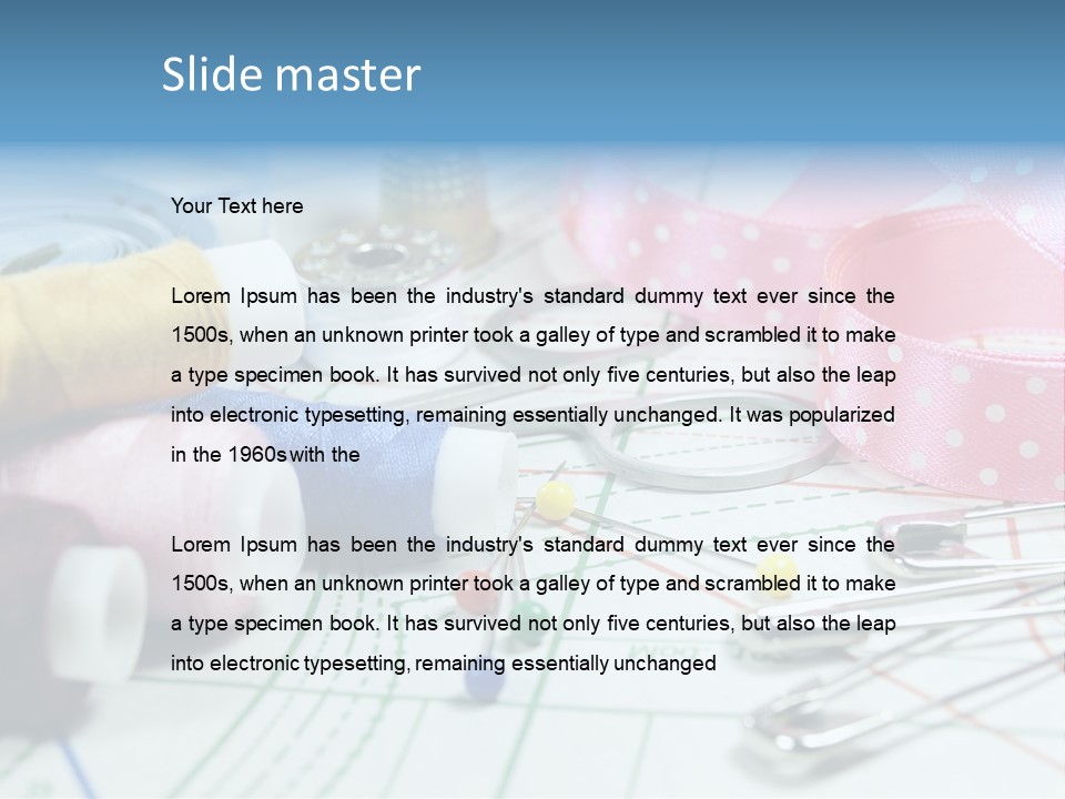 Scissors Paper Tools PowerPoint Template