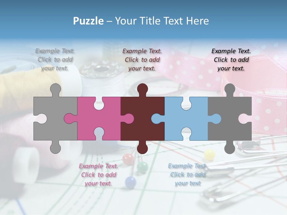 Scissors Paper Tools PowerPoint Template