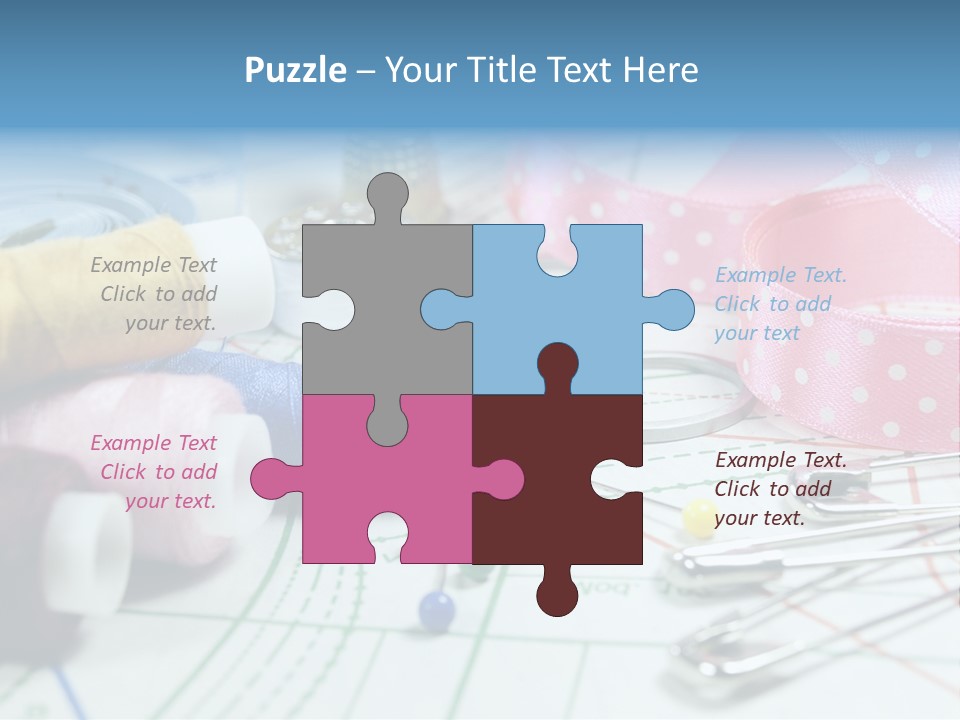 Scissors Paper Tools PowerPoint Template