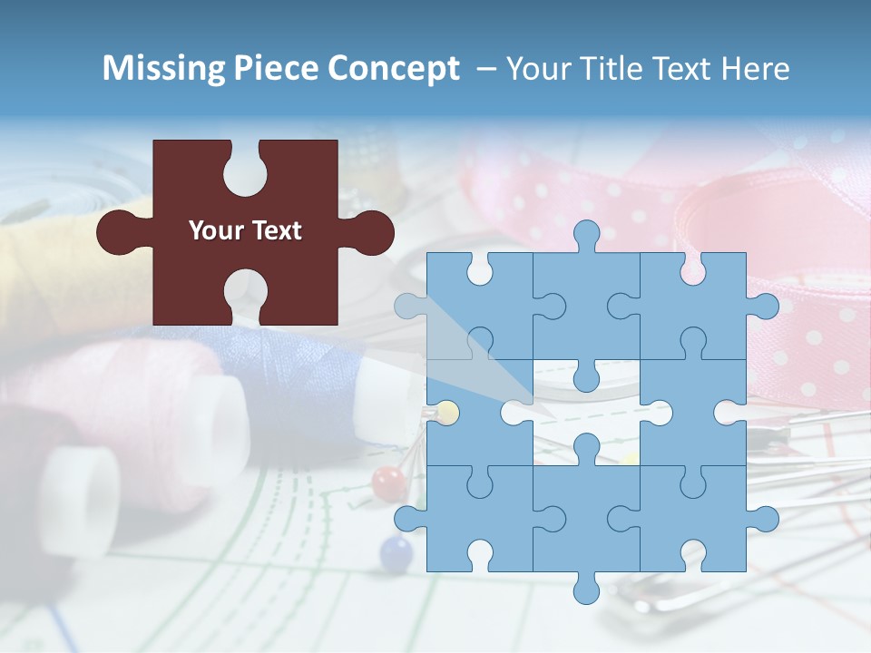 Scissors Paper Tools PowerPoint Template