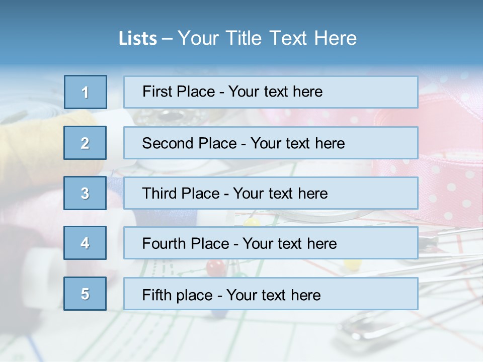 Scissors Paper Tools PowerPoint Template