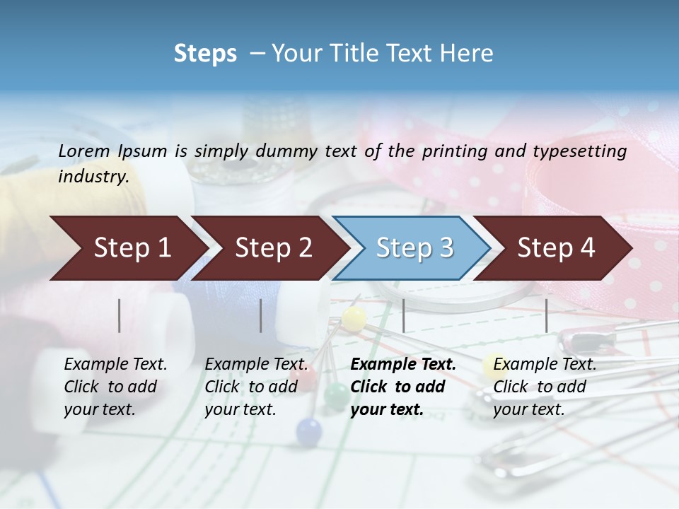 Scissors Paper Tools PowerPoint Template