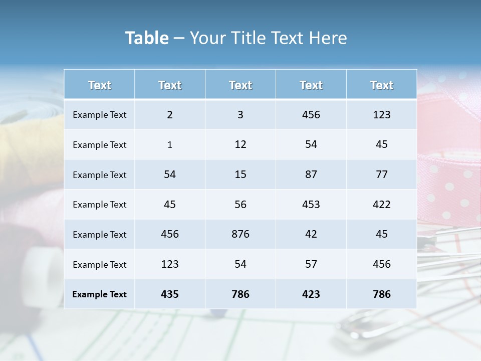 Scissors Paper Tools PowerPoint Template