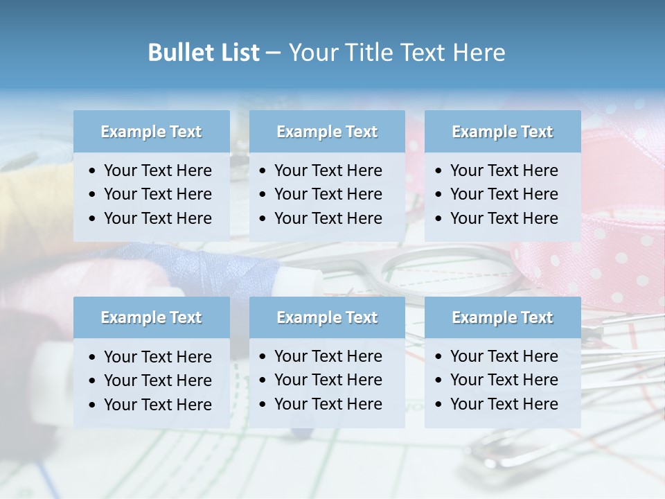 Scissors Paper Tools PowerPoint Template