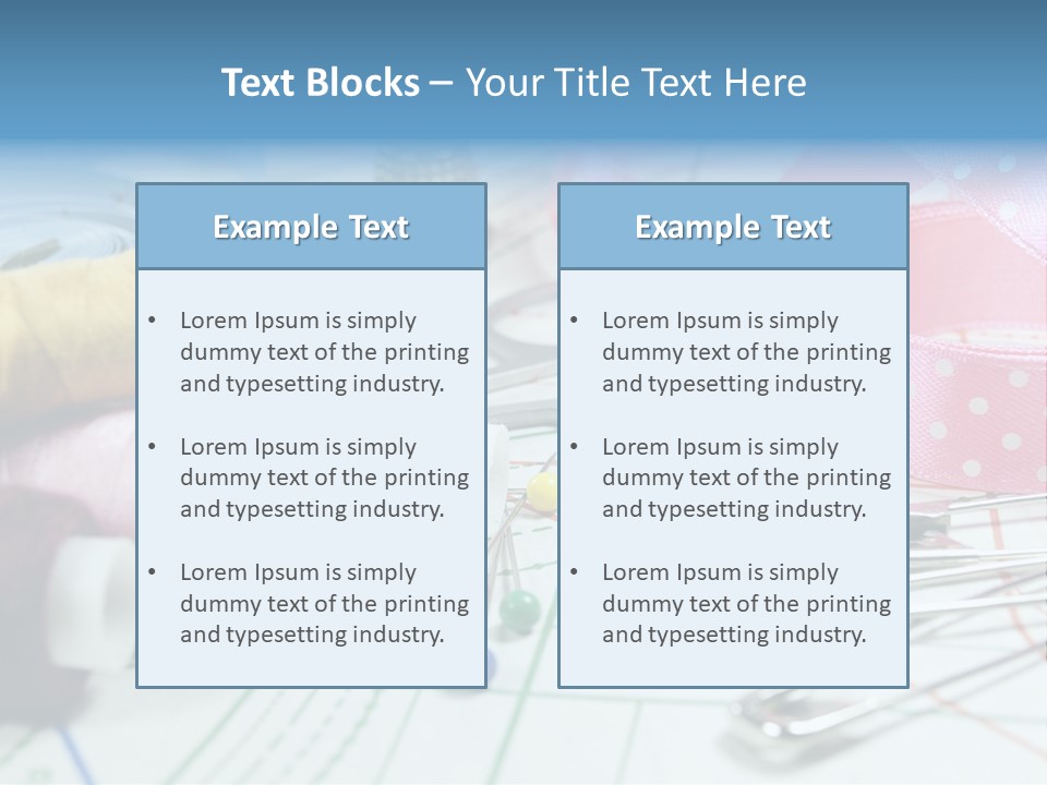 Scissors Paper Tools PowerPoint Template