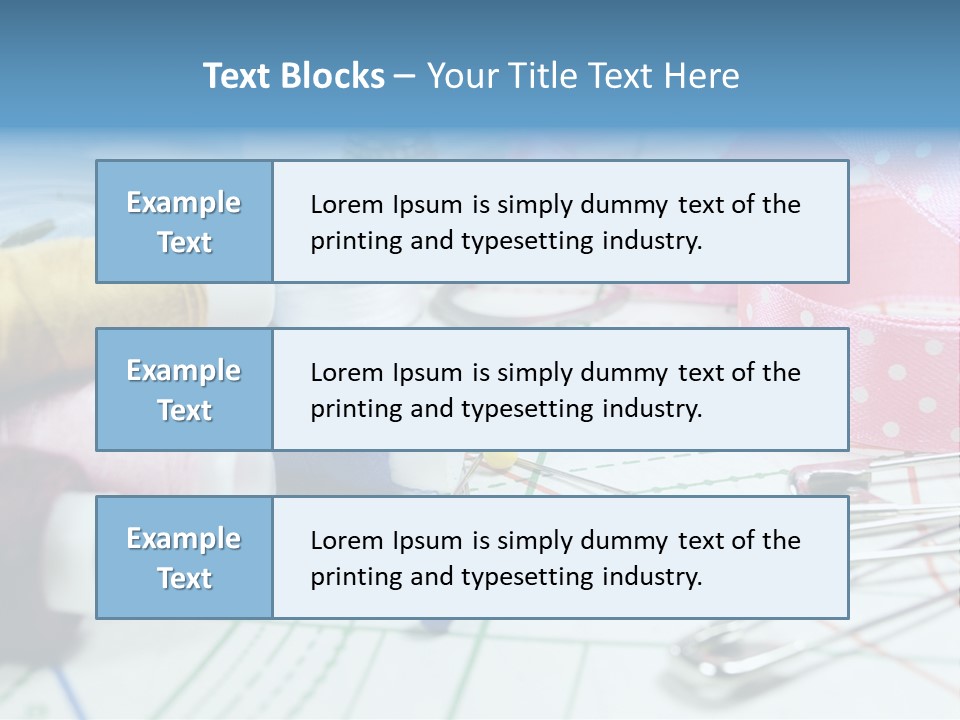Scissors Paper Tools PowerPoint Template