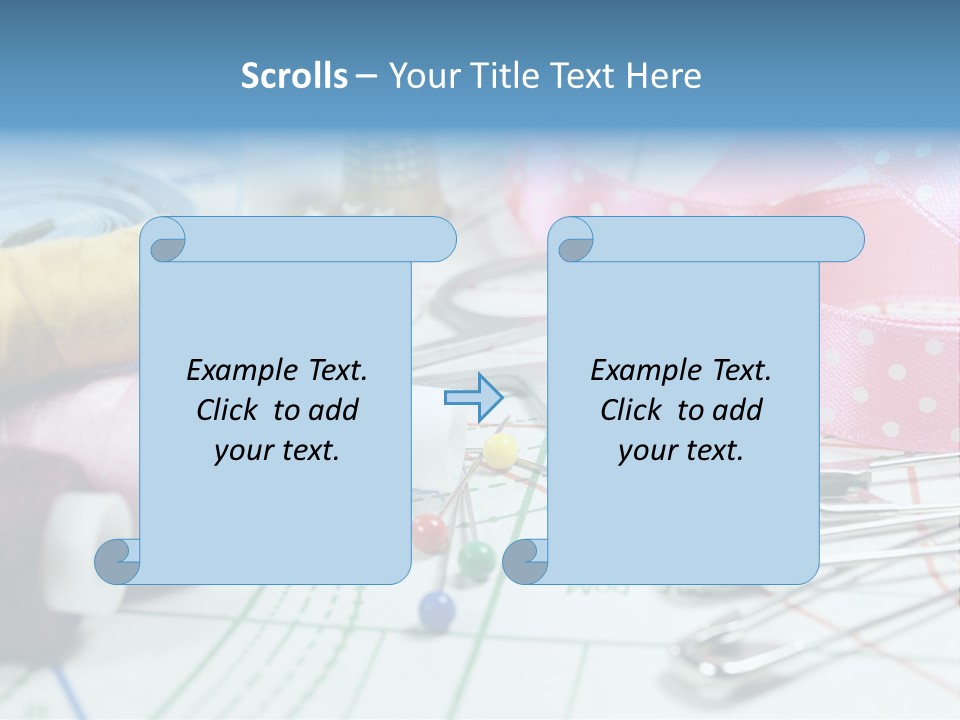 Scissors Paper Tools PowerPoint Template