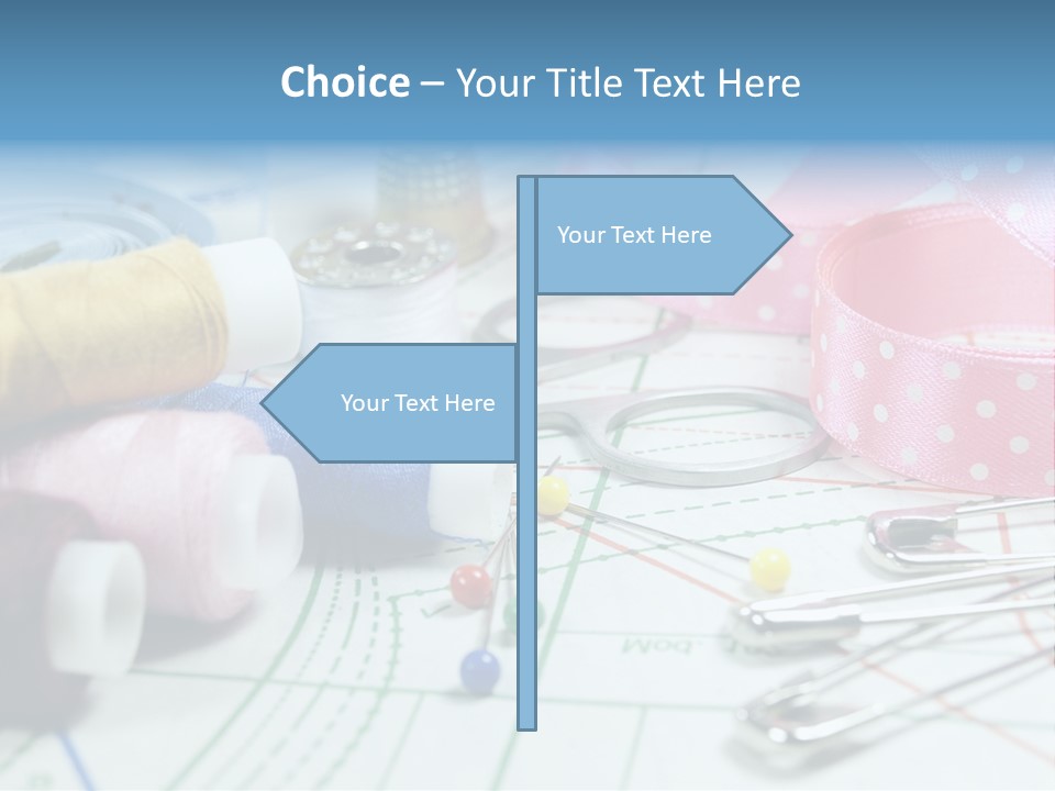 Scissors Paper Tools PowerPoint Template