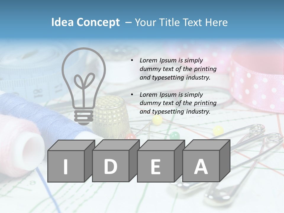 Homemade Decoration Equipment PowerPoint Template