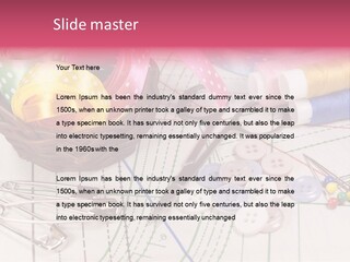 Sharp Homemade Threads PowerPoint Template