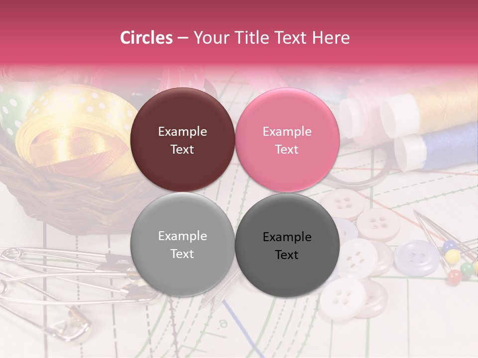 Sharp Homemade Threads PowerPoint Template