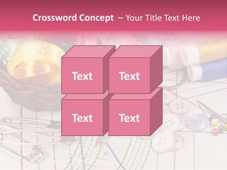 Sharp Homemade Threads PowerPoint Template