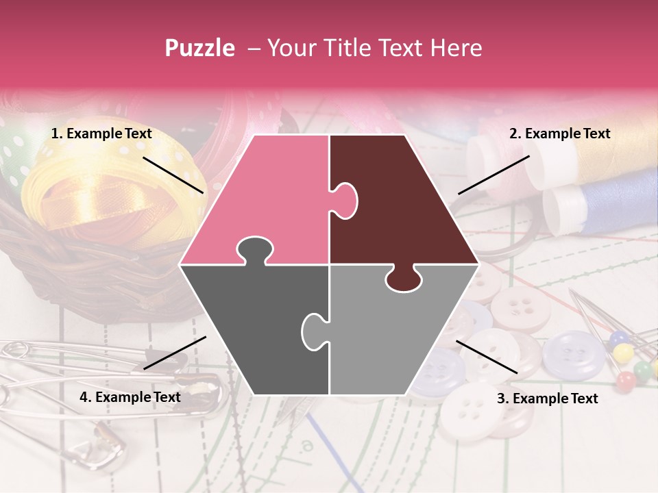 Sharp Homemade Threads PowerPoint Template