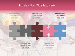 Sharp Homemade Threads PowerPoint Template