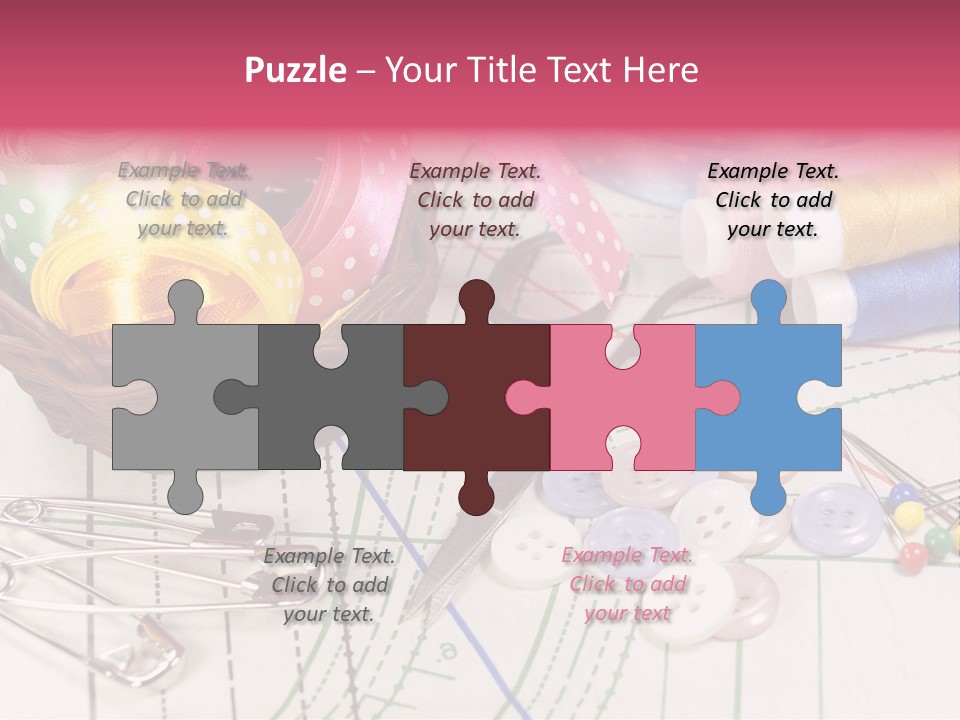Sharp Homemade Threads PowerPoint Template