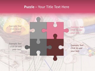Sharp Homemade Threads PowerPoint Template