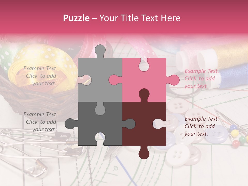 Sharp Homemade Threads PowerPoint Template
