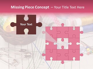 Sharp Homemade Threads PowerPoint Template