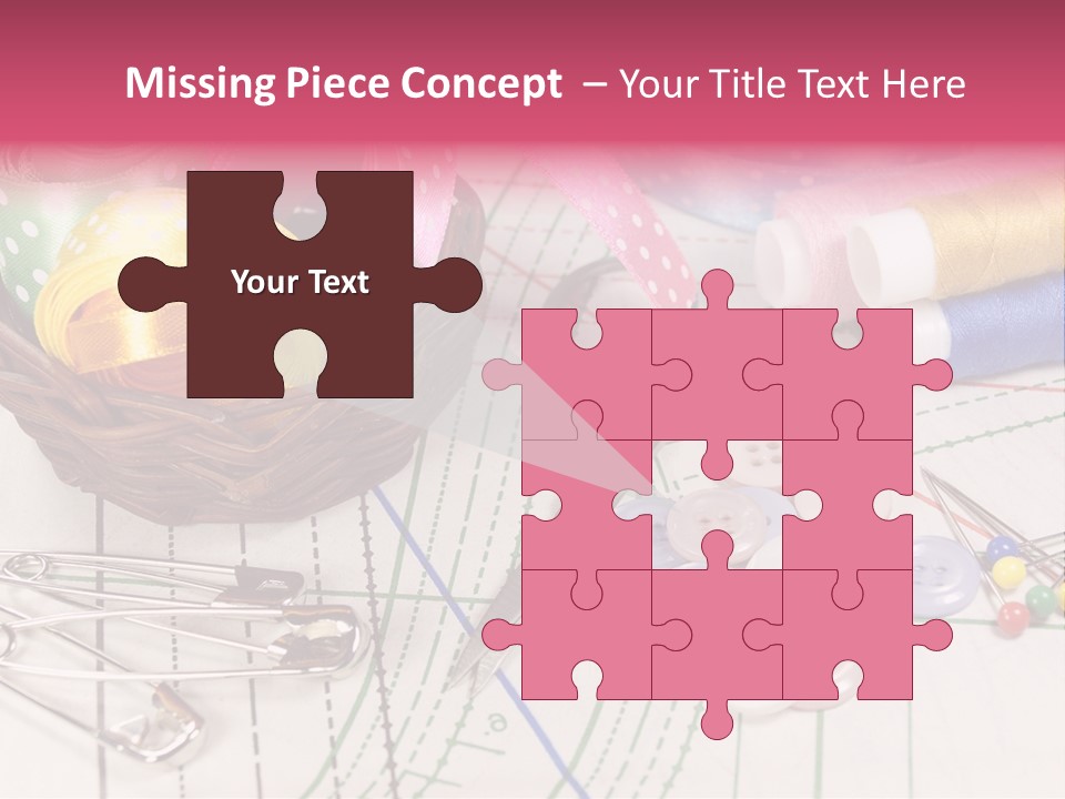Sharp Homemade Threads PowerPoint Template