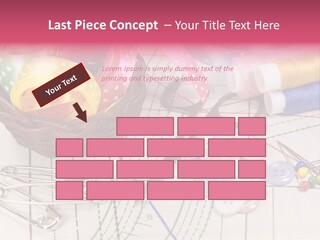 Sharp Homemade Threads PowerPoint Template