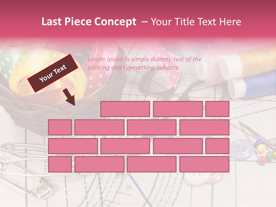 Sharp Homemade Threads PowerPoint Template