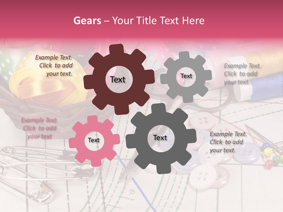 Sharp Homemade Threads PowerPoint Template