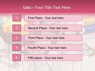Sharp Homemade Threads PowerPoint Template