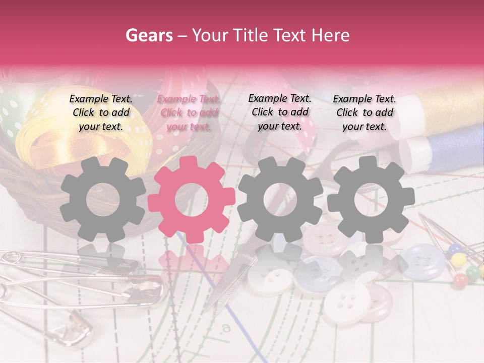 Sharp Homemade Threads PowerPoint Template