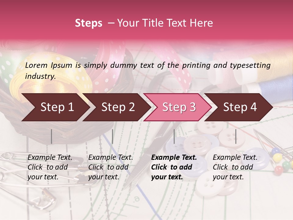 Sharp Homemade Threads PowerPoint Template