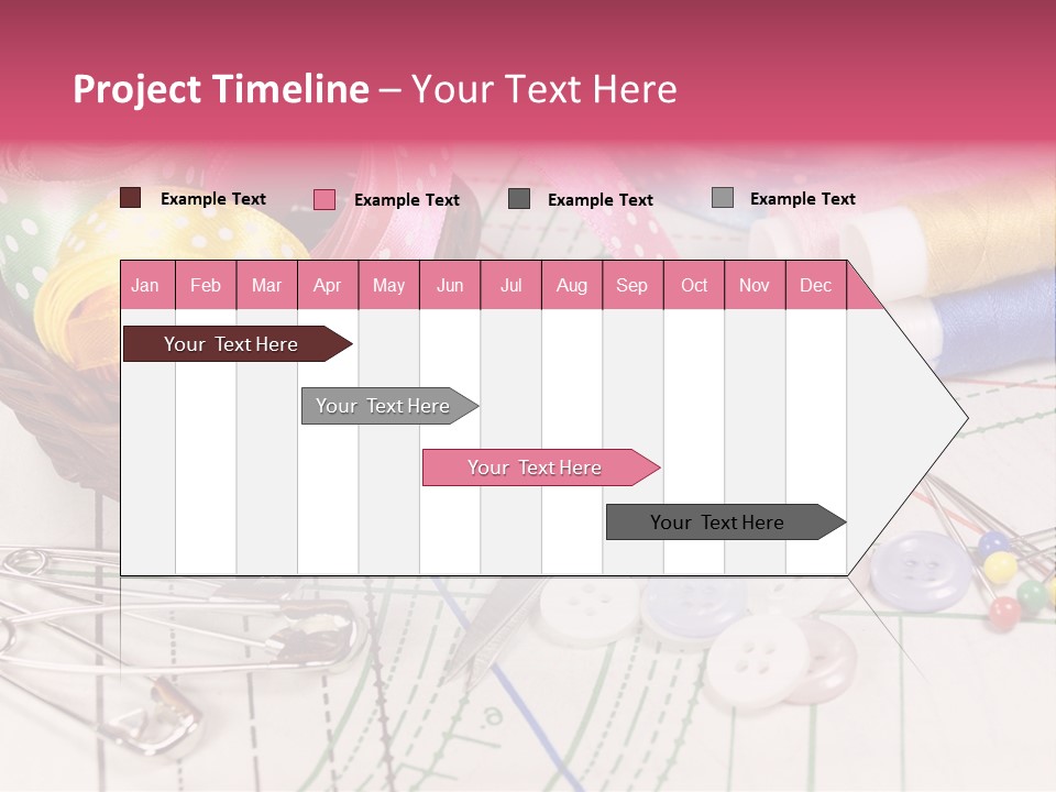 Sharp Homemade Threads PowerPoint Template