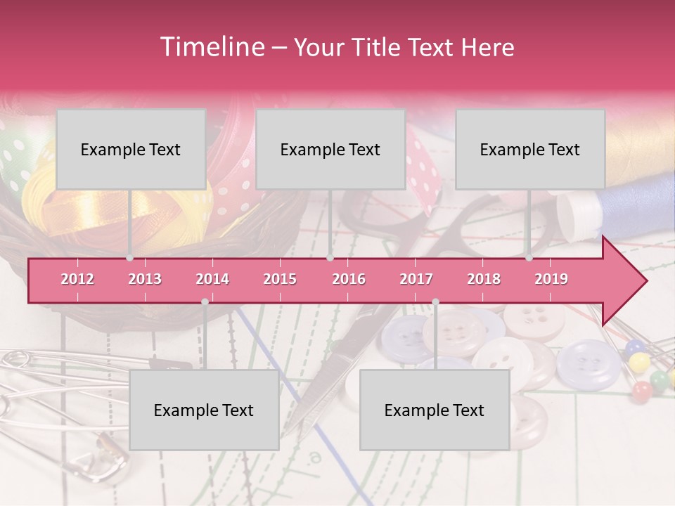 Sharp Homemade Threads PowerPoint Template