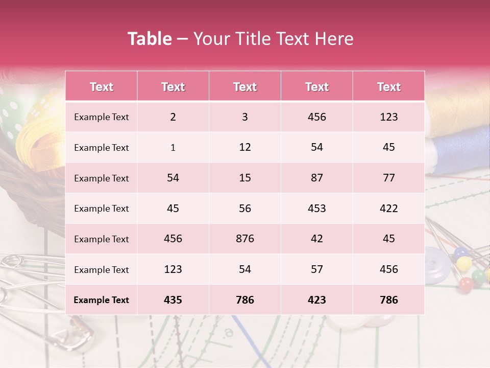 Sharp Homemade Threads PowerPoint Template