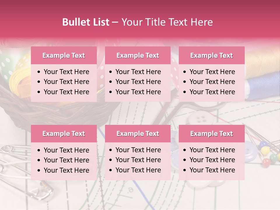 Sharp Homemade Threads PowerPoint Template