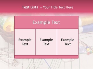 Sharp Homemade Threads PowerPoint Template