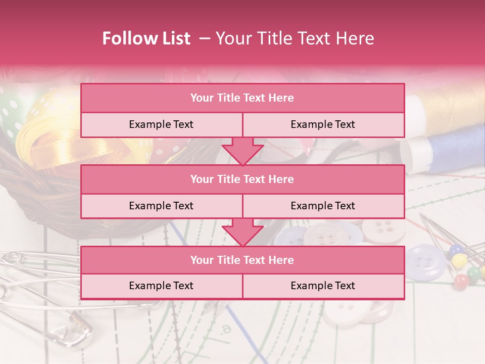 Sharp Homemade Threads PowerPoint Template
