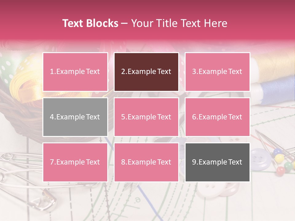 Sharp Homemade Threads PowerPoint Template
