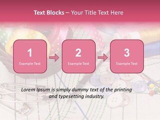 Sharp Homemade Threads PowerPoint Template