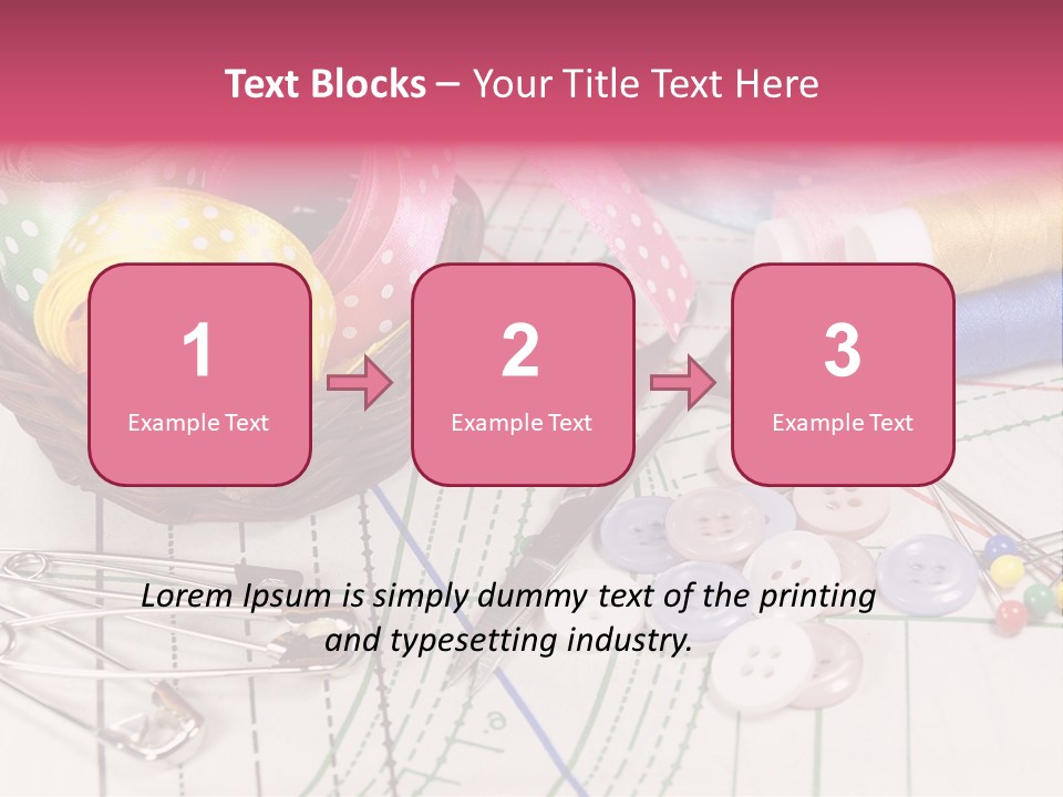 Sharp Homemade Threads PowerPoint Template