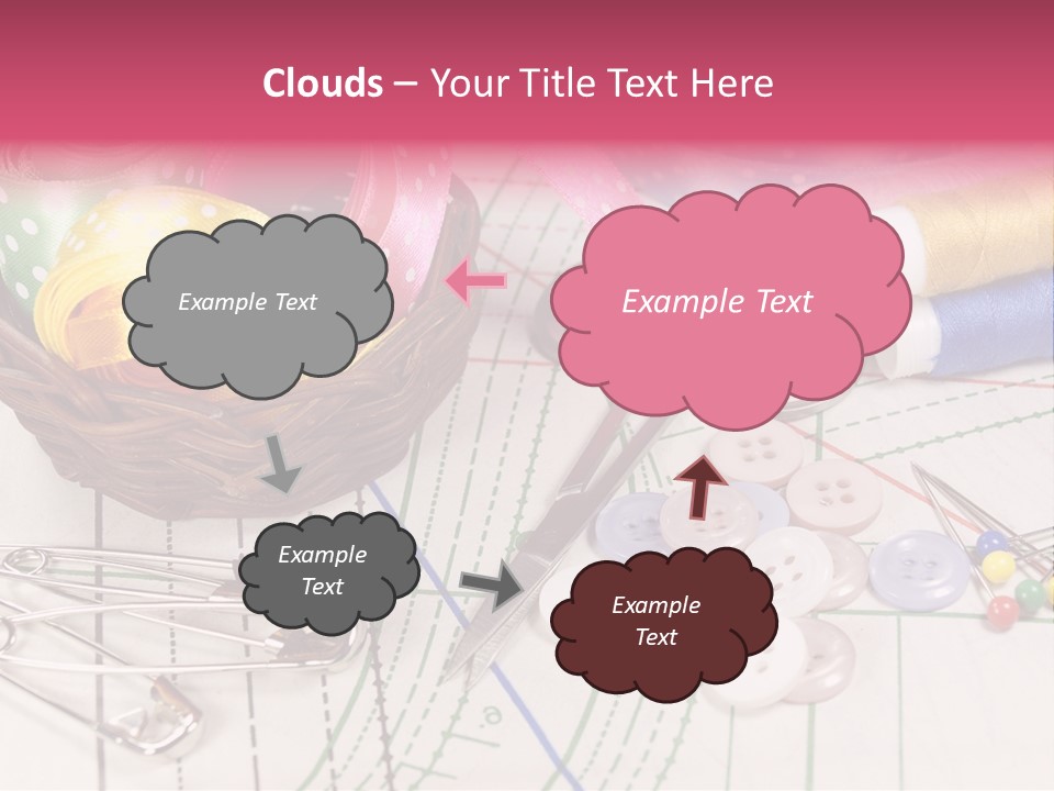 Sharp Homemade Threads PowerPoint Template