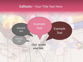 Sharp Homemade Threads PowerPoint Template