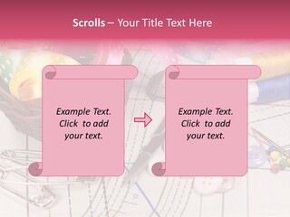 Sharp Homemade Threads PowerPoint Template