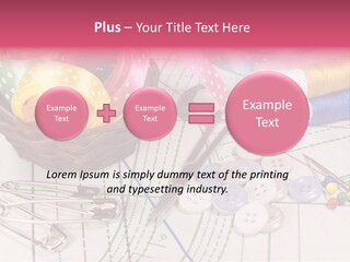 Sharp Homemade Threads PowerPoint Template
