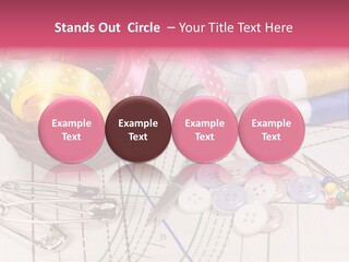 Sharp Homemade Threads PowerPoint Template
