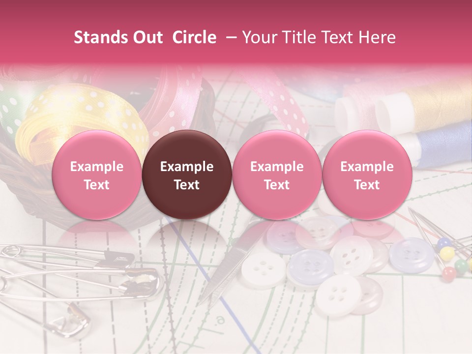 Sharp Homemade Threads PowerPoint Template